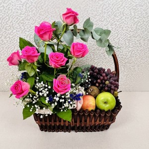 Корзина Розовое утро